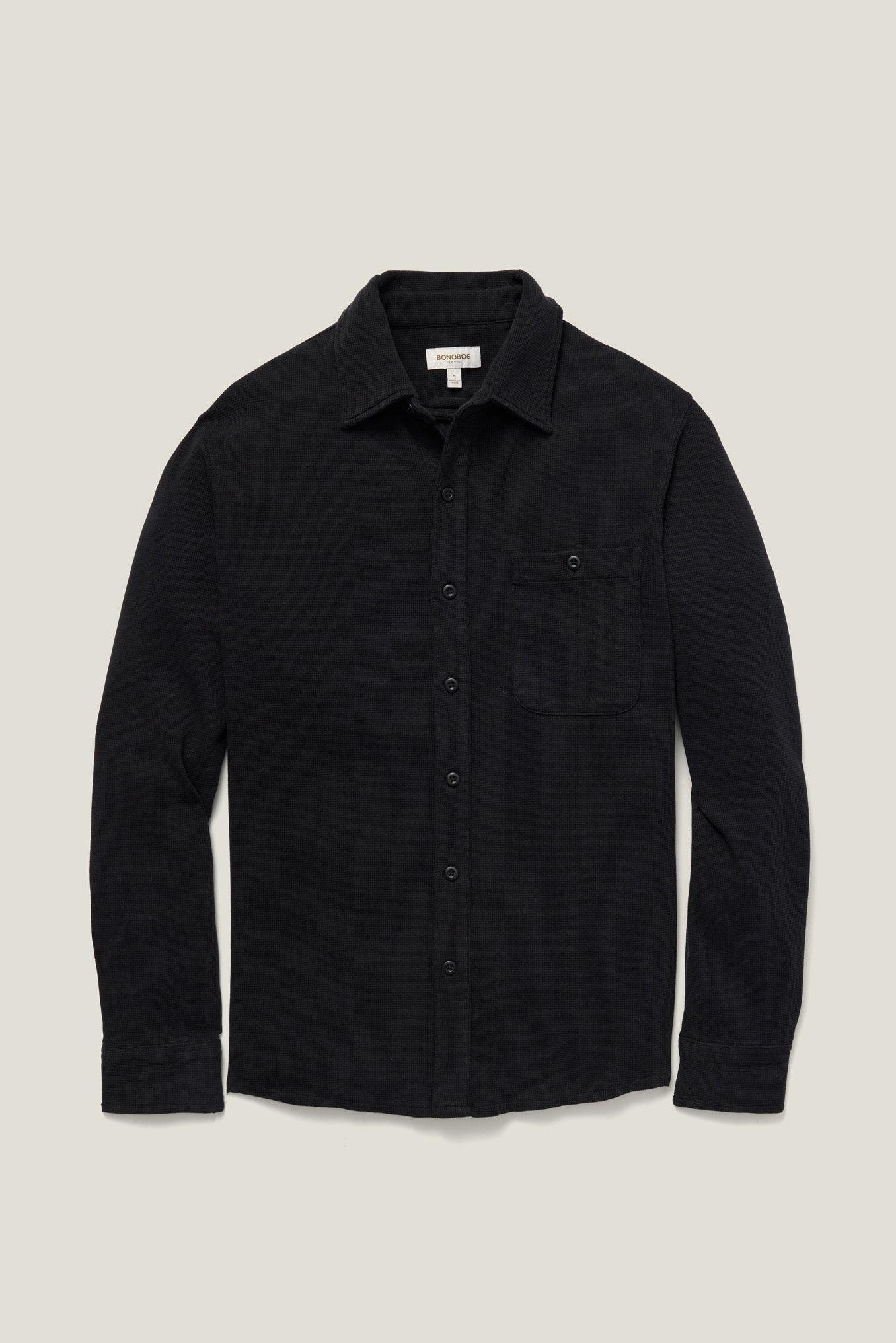Waffle Button Down Casual Shirt for Men by Bonobos - Grey Heather