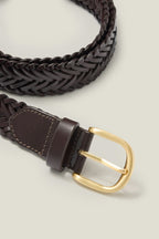Leather Braided Belt