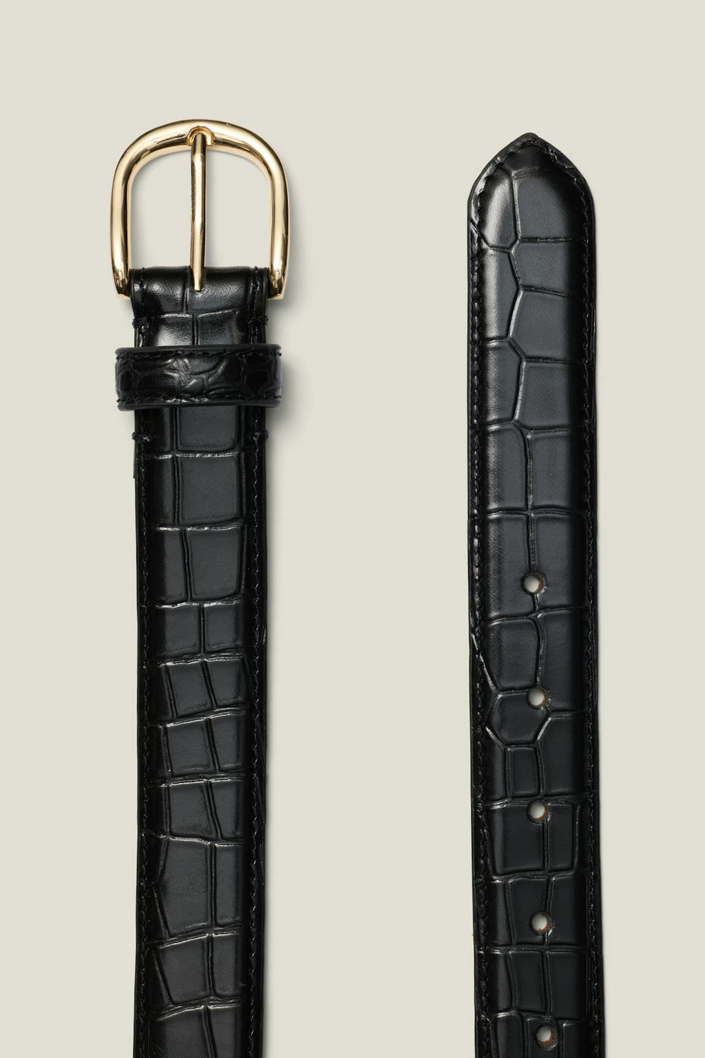Croco Leather Belt