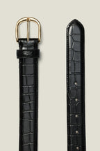 Croco Leather Belt