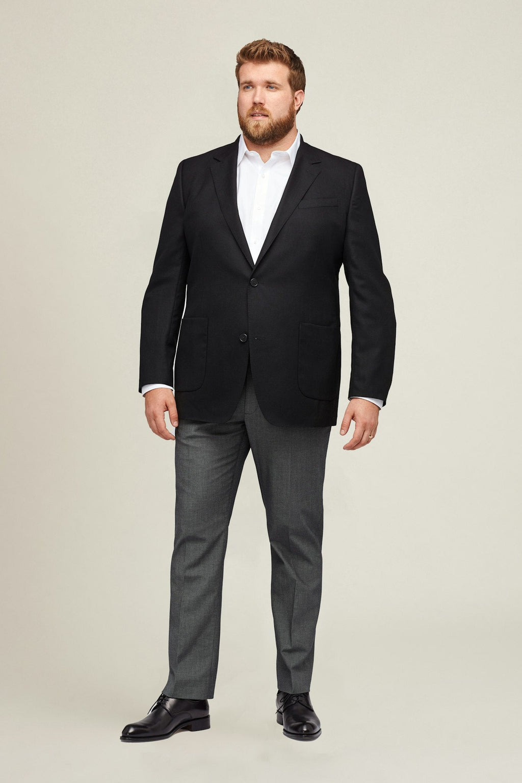 Unconstructed Italian Wool Blazer Extended Sizes