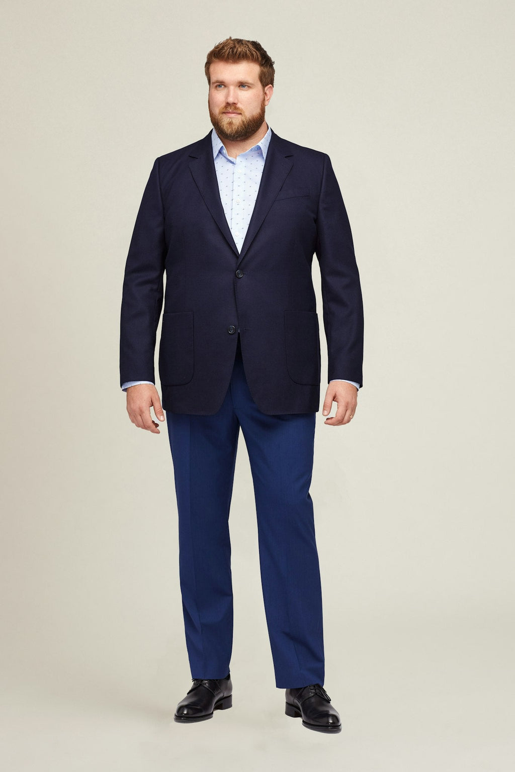 Unconstructed Italian Wool Blazer Extended Sizes
