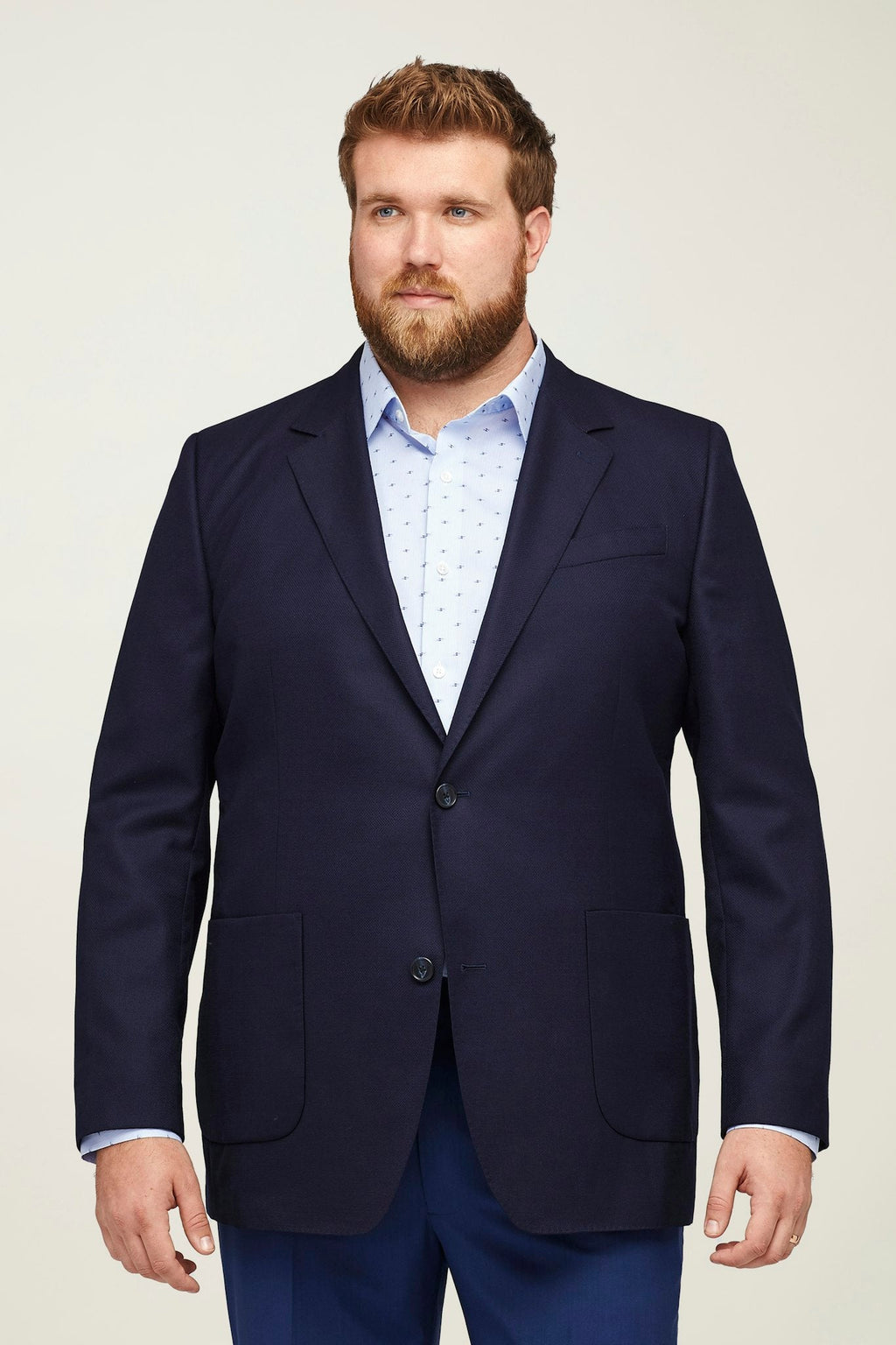 Unconstructed Italian Wool Blazer Extended Sizes