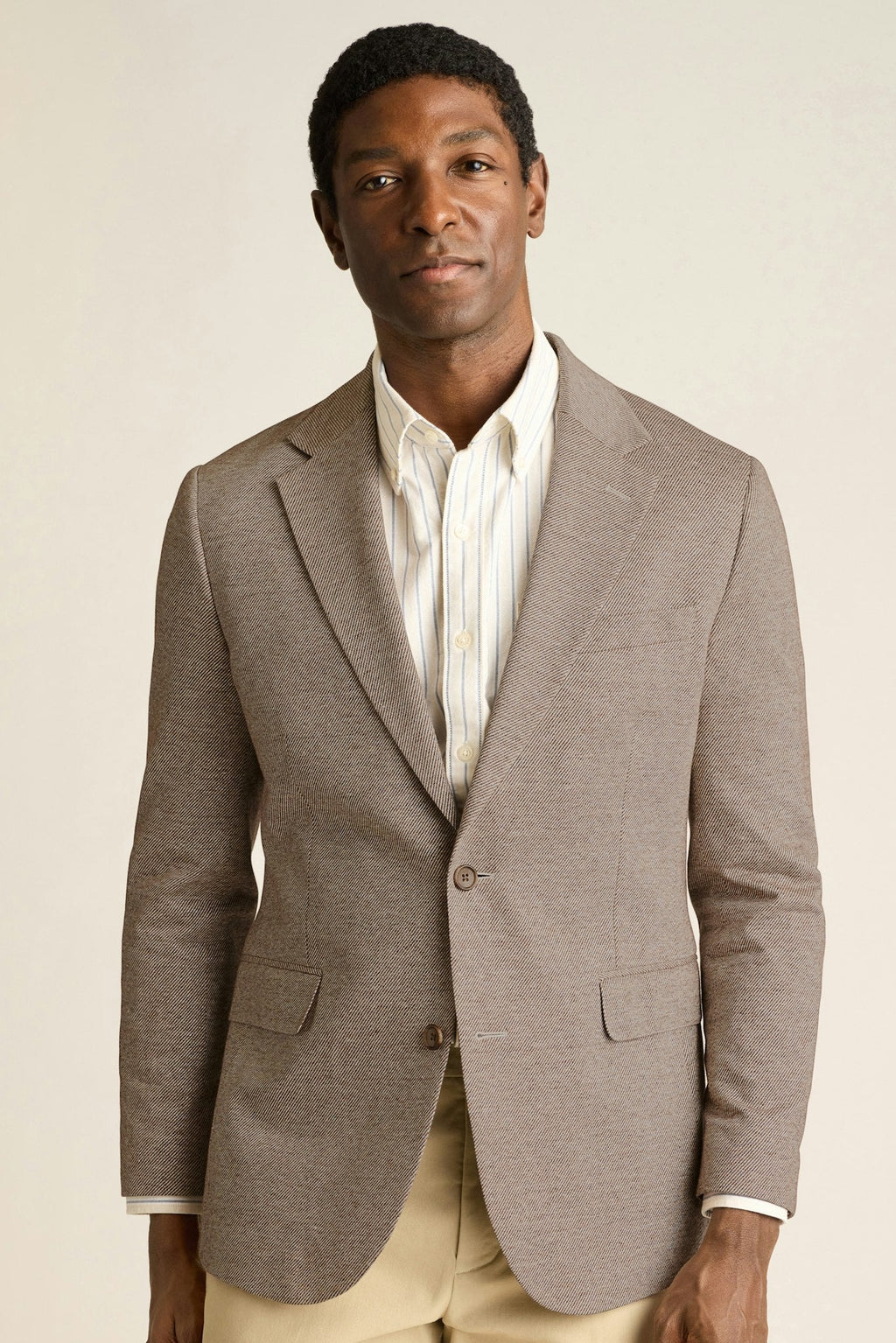 Italian Linen Blend Knit Blazer
