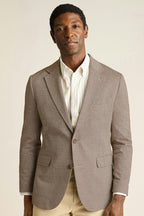 Italian Linen Blend Knit Blazer