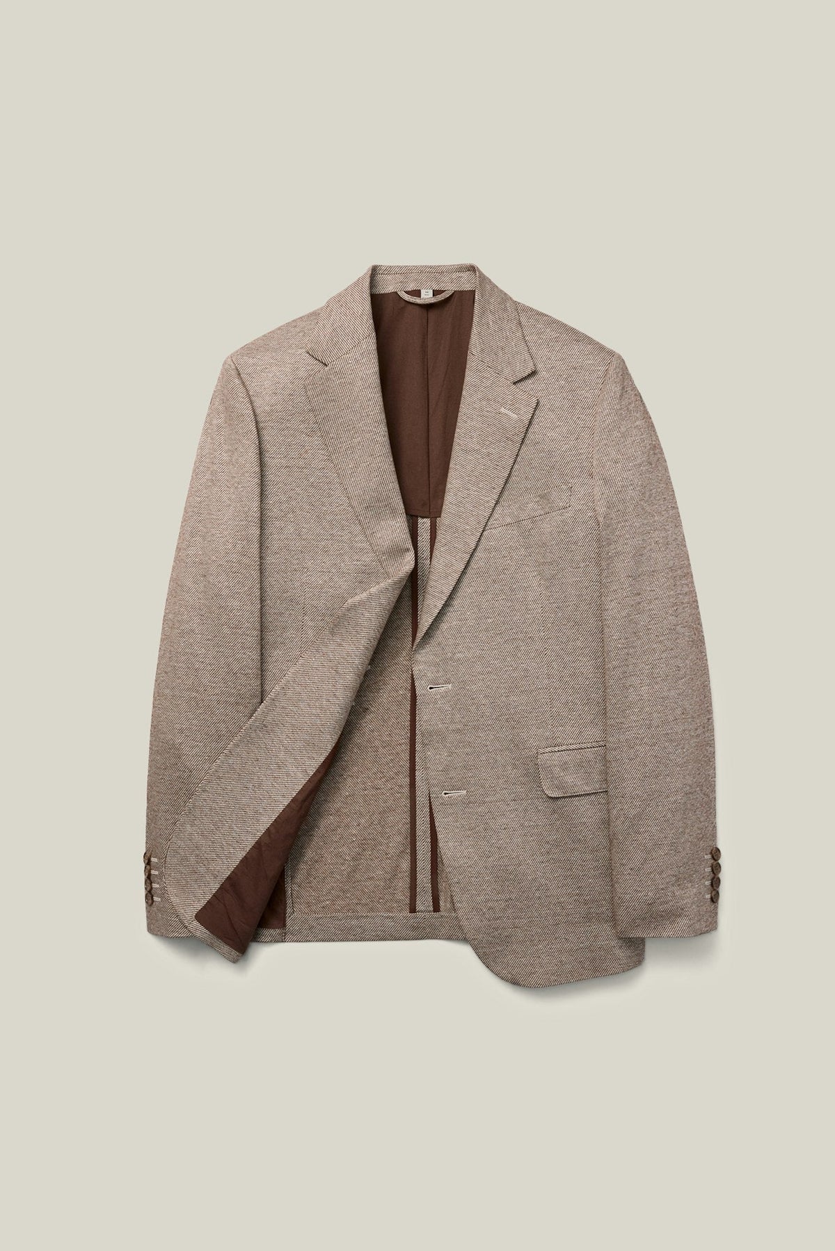 Italian Linen Blend Knit Blazer