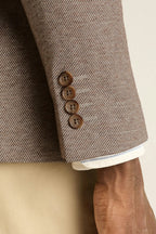 Italian Linen Blend Knit Blazer