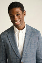 Italian Linen Blend Knit Blazer