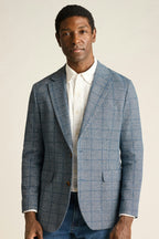 Italian Linen Blend Knit Blazer