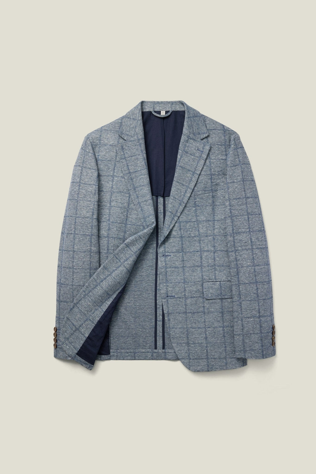 Italian Linen Blend Knit Blazer