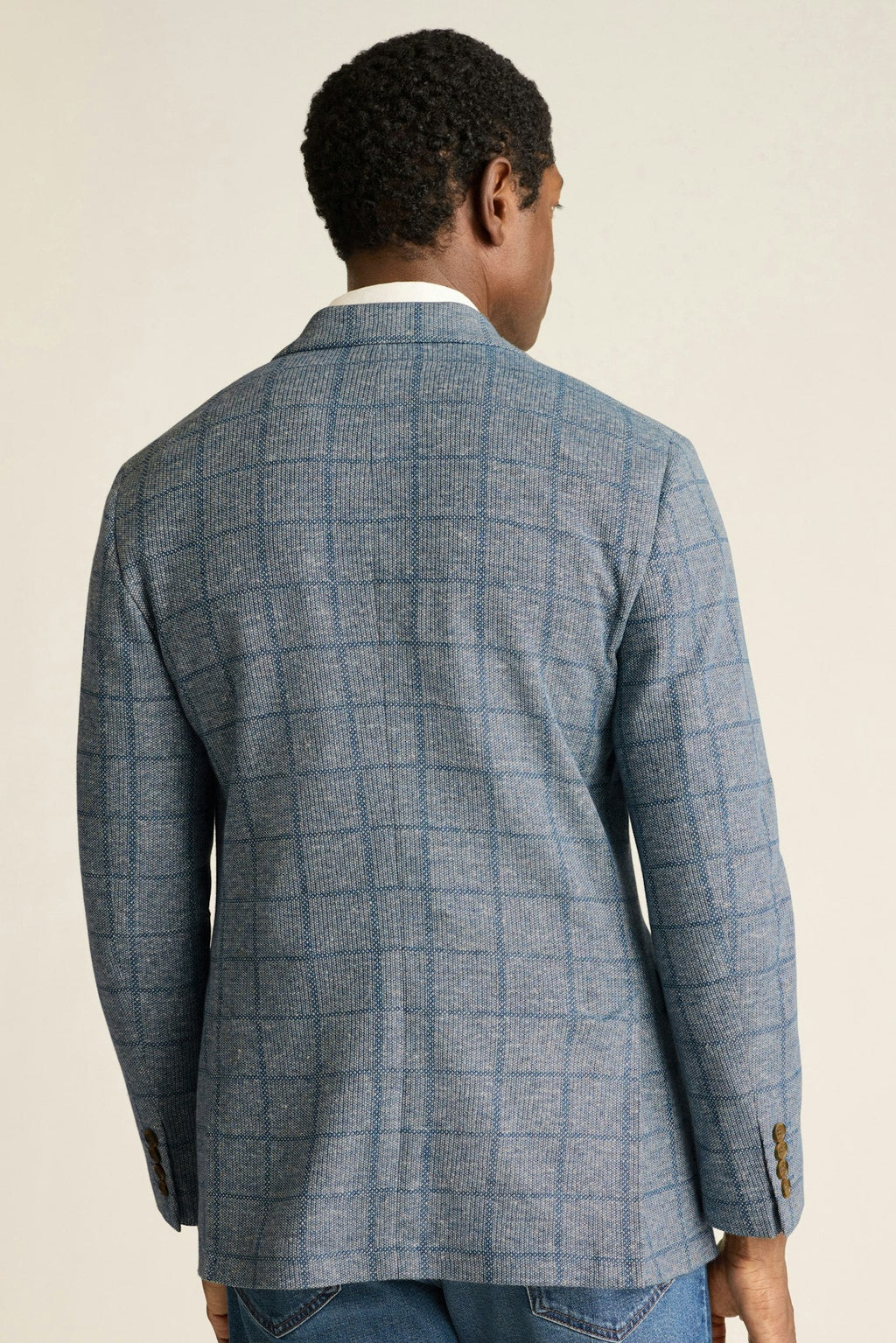 Italian Linen Blend Knit Blazer