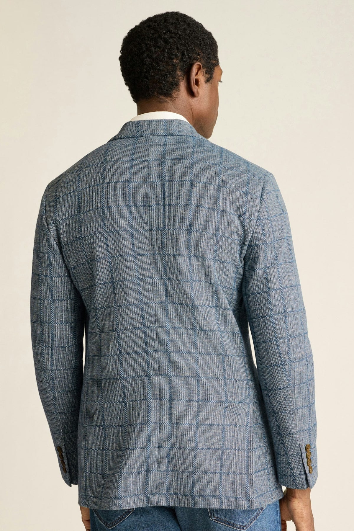 Italian Linen Blend Knit Blazer