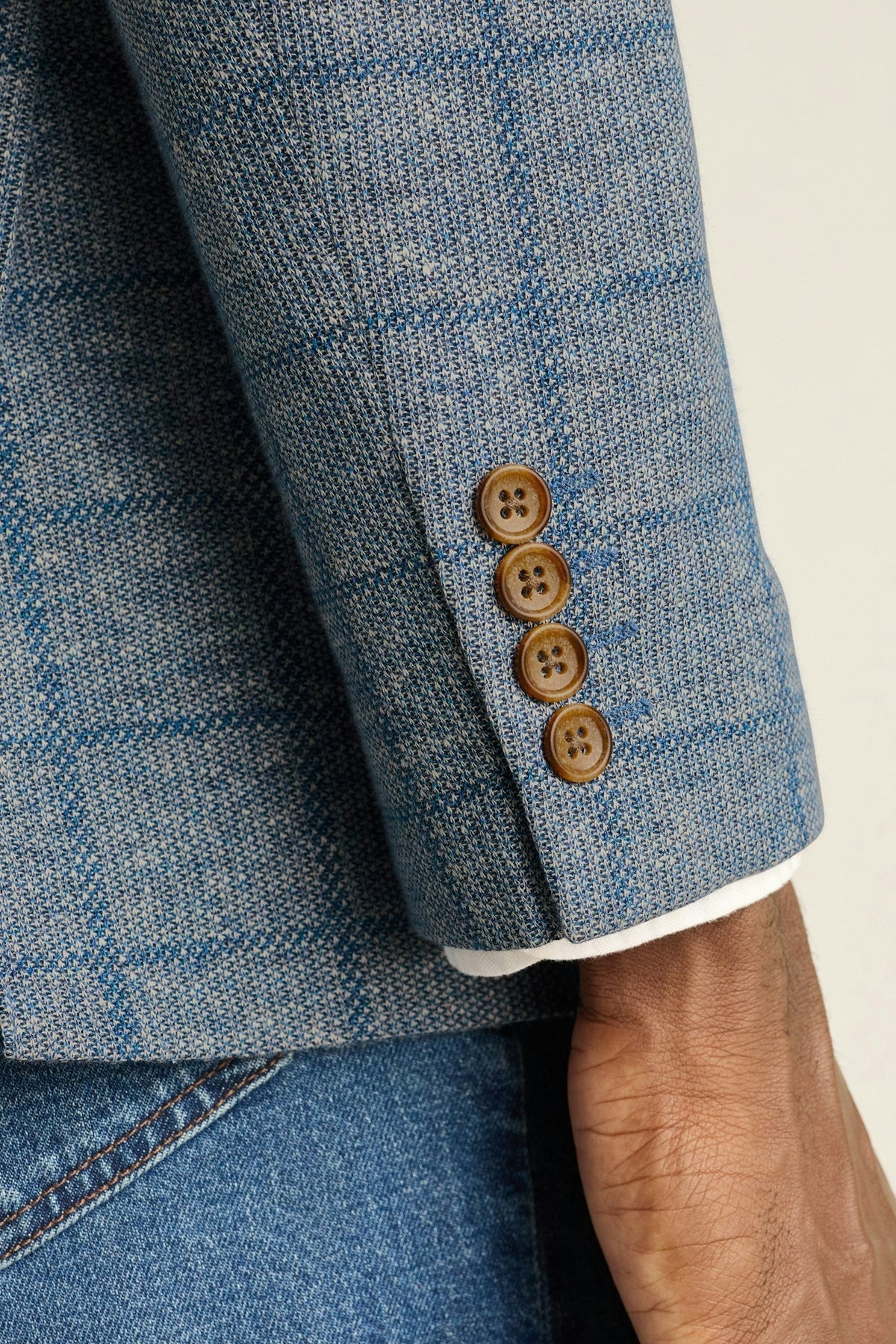 Italian Linen Blend Knit Blazer