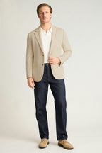 Italian Linen Blend Knit Blazer