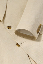 Italian Linen Blend Knit Blazer