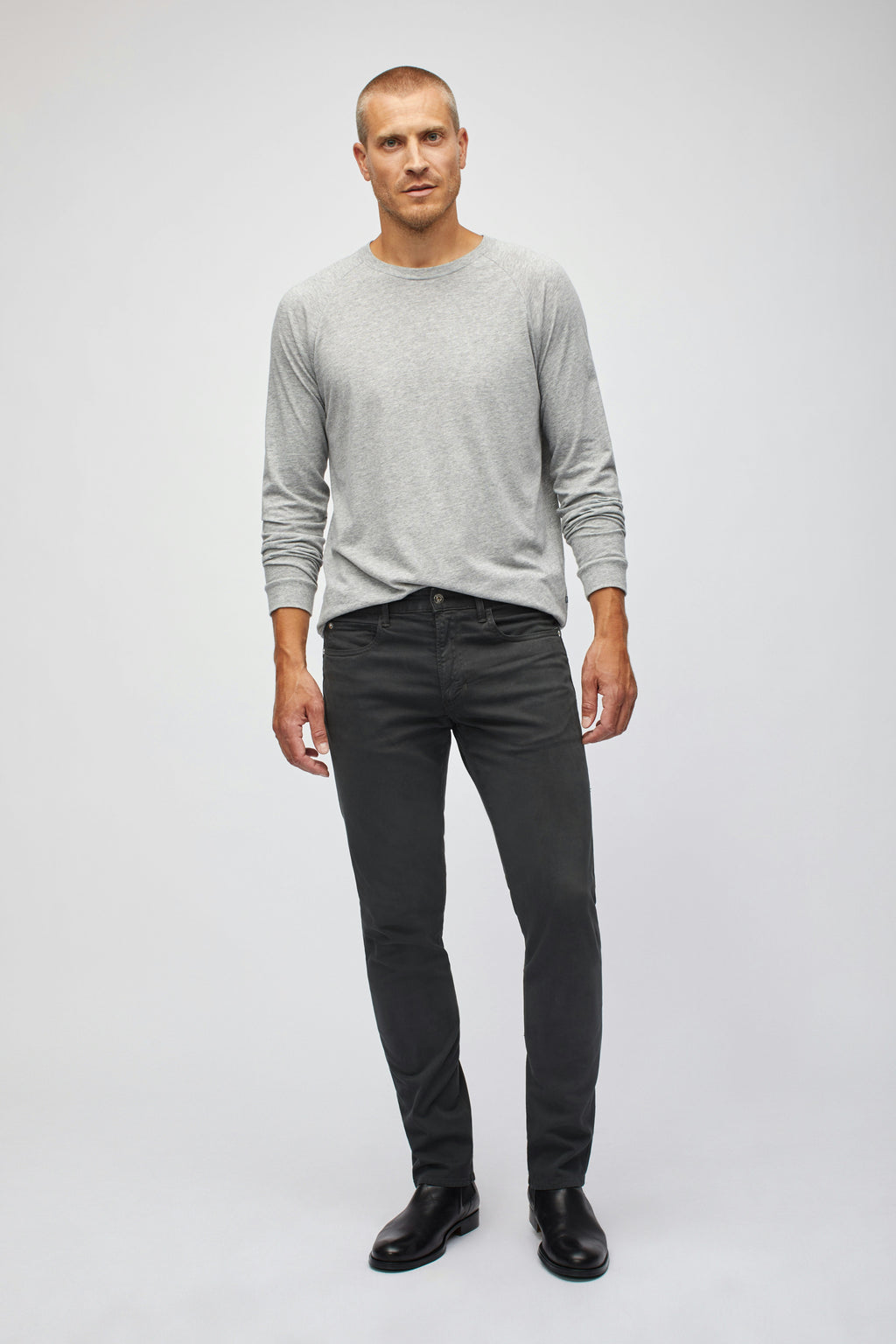 Italian Textured 5-Pocket Pants