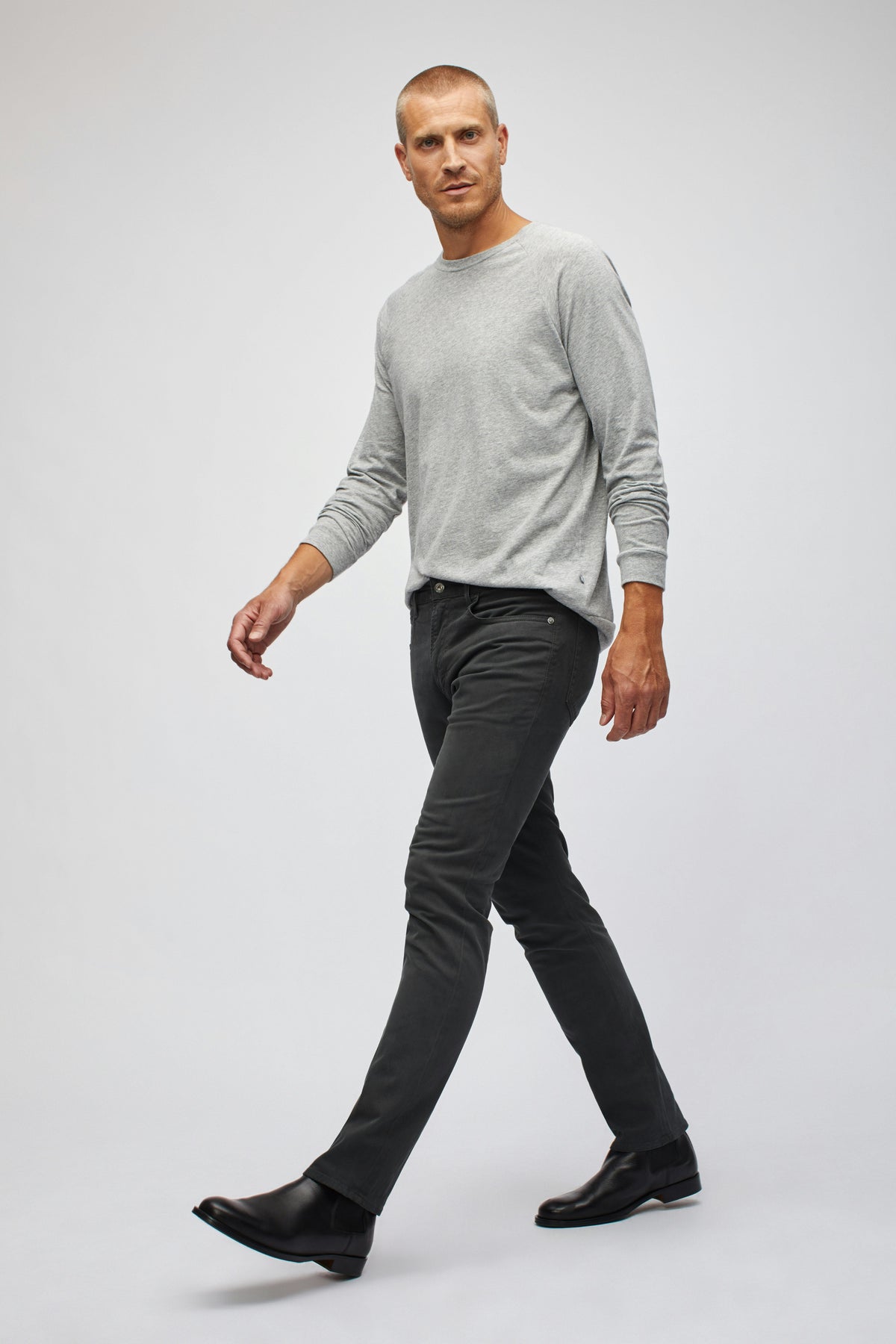 Italian Textured 5-Pocket Pants