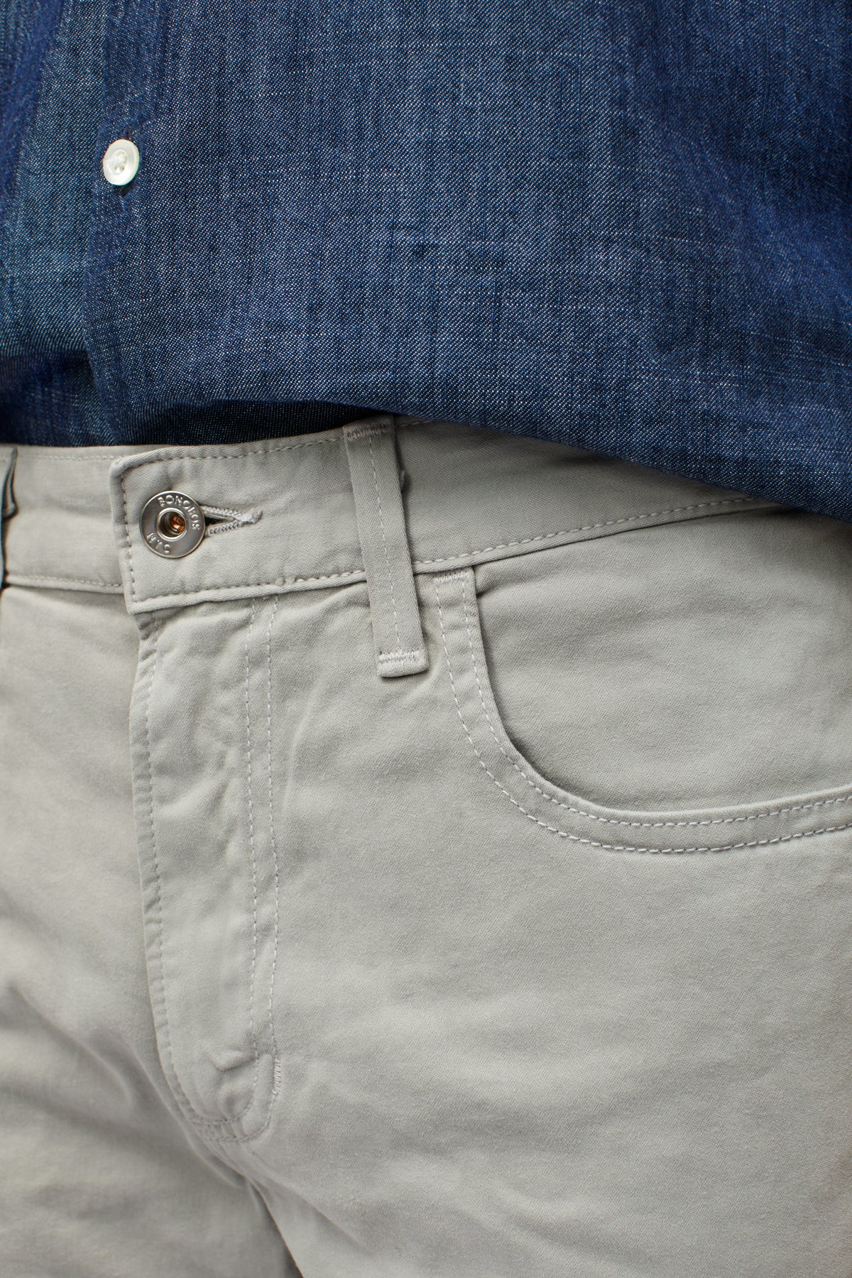 Italian Textured 5-Pocket Pants