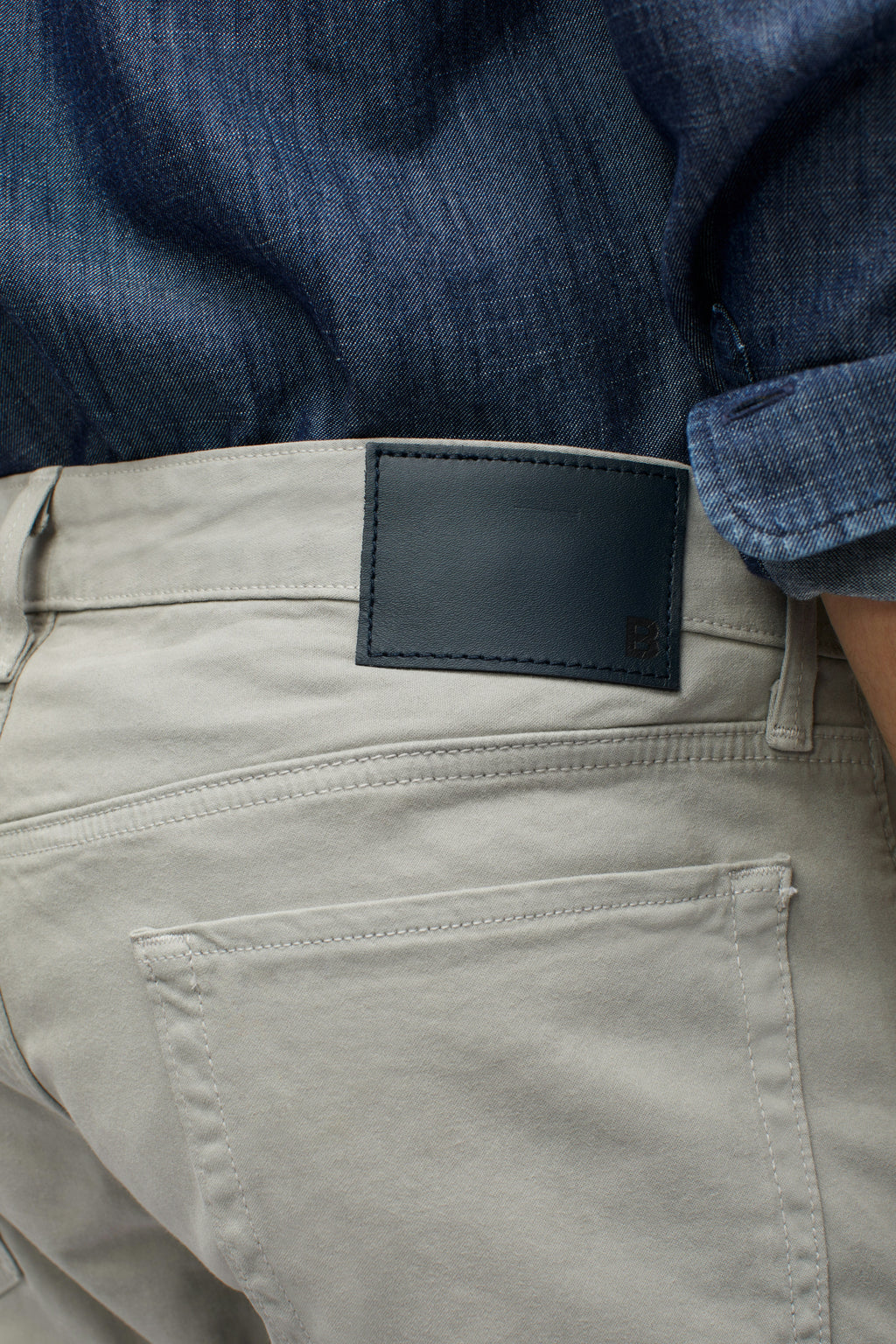Italian Textured 5-Pocket Pants