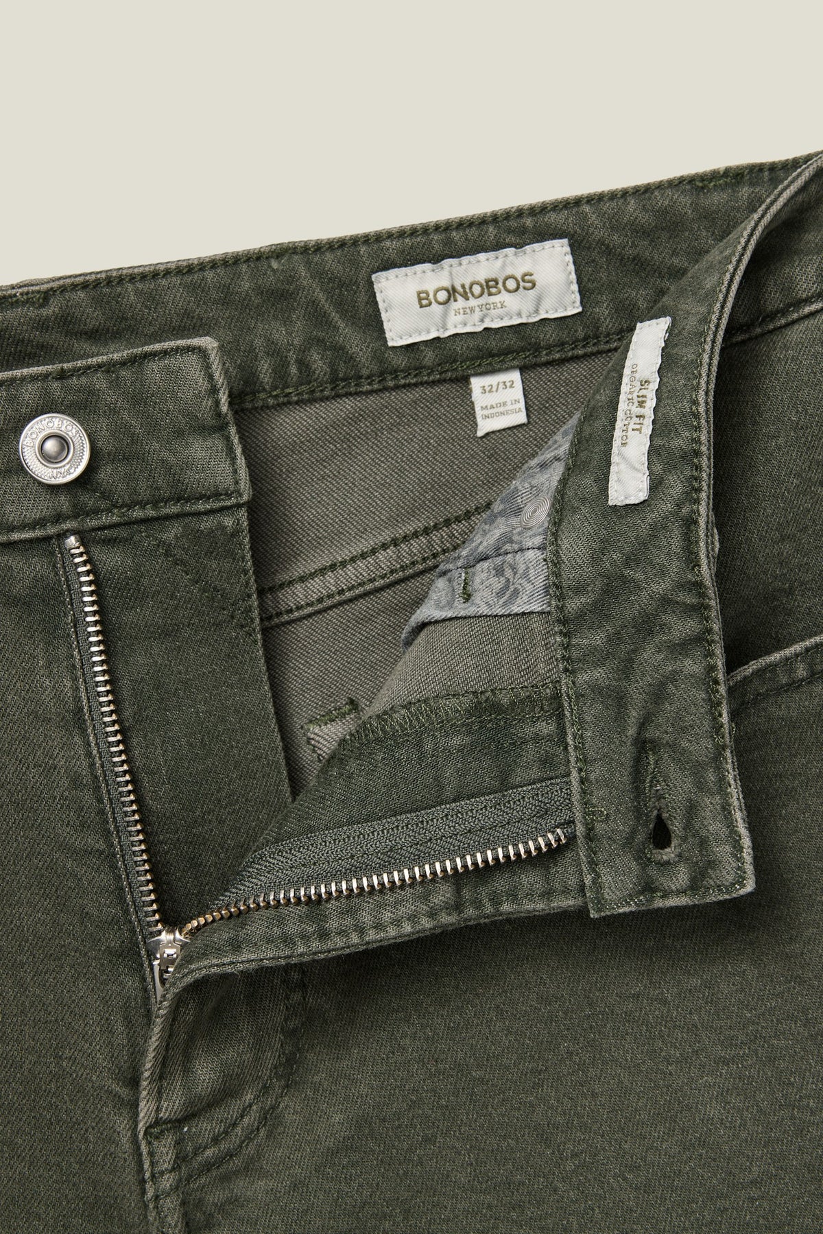 Gramercy Jean - dark green vintage wash