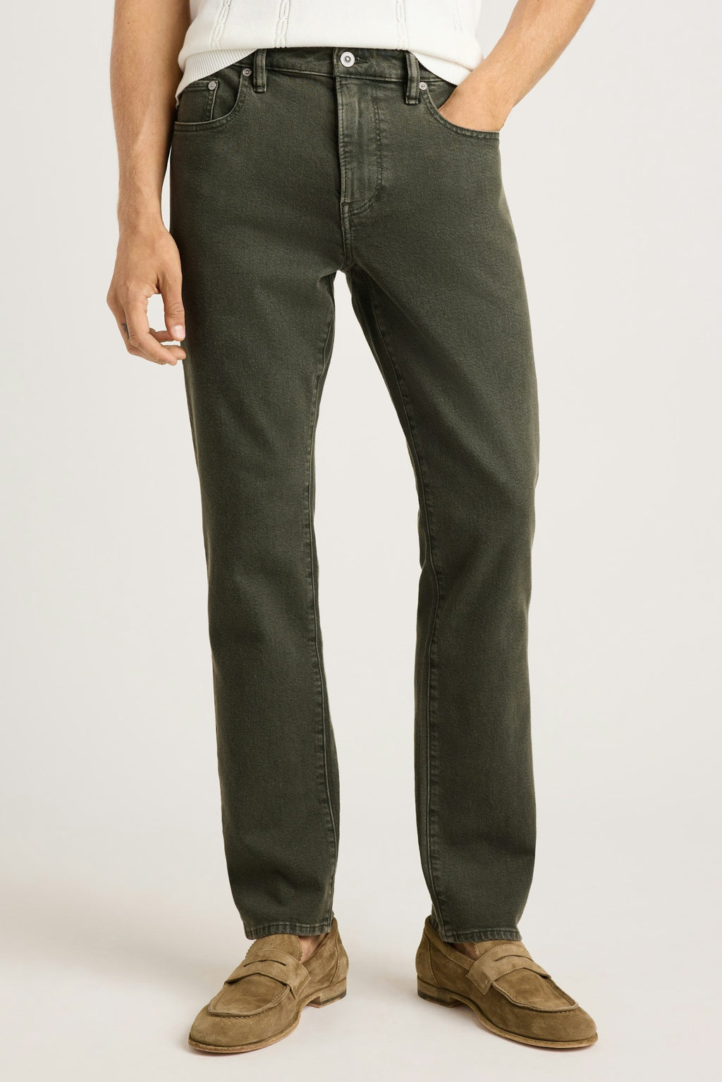 Gramercy Jean - dark green vintage wash