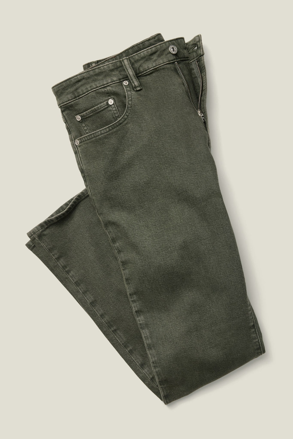 Gramercy Jean - dark green vintage wash