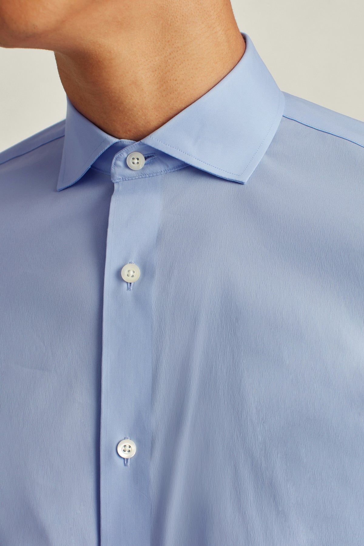 Jetsetter Stretch Dress Shirt - solid light blue