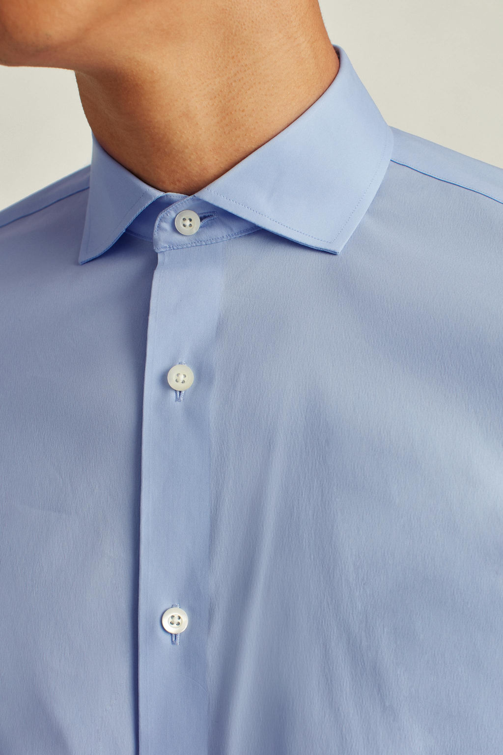Jetsetter Stretch Dress Shirt - solid light blue