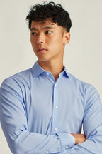 Jetsetter Stretch Dress Shirt - solid light blue