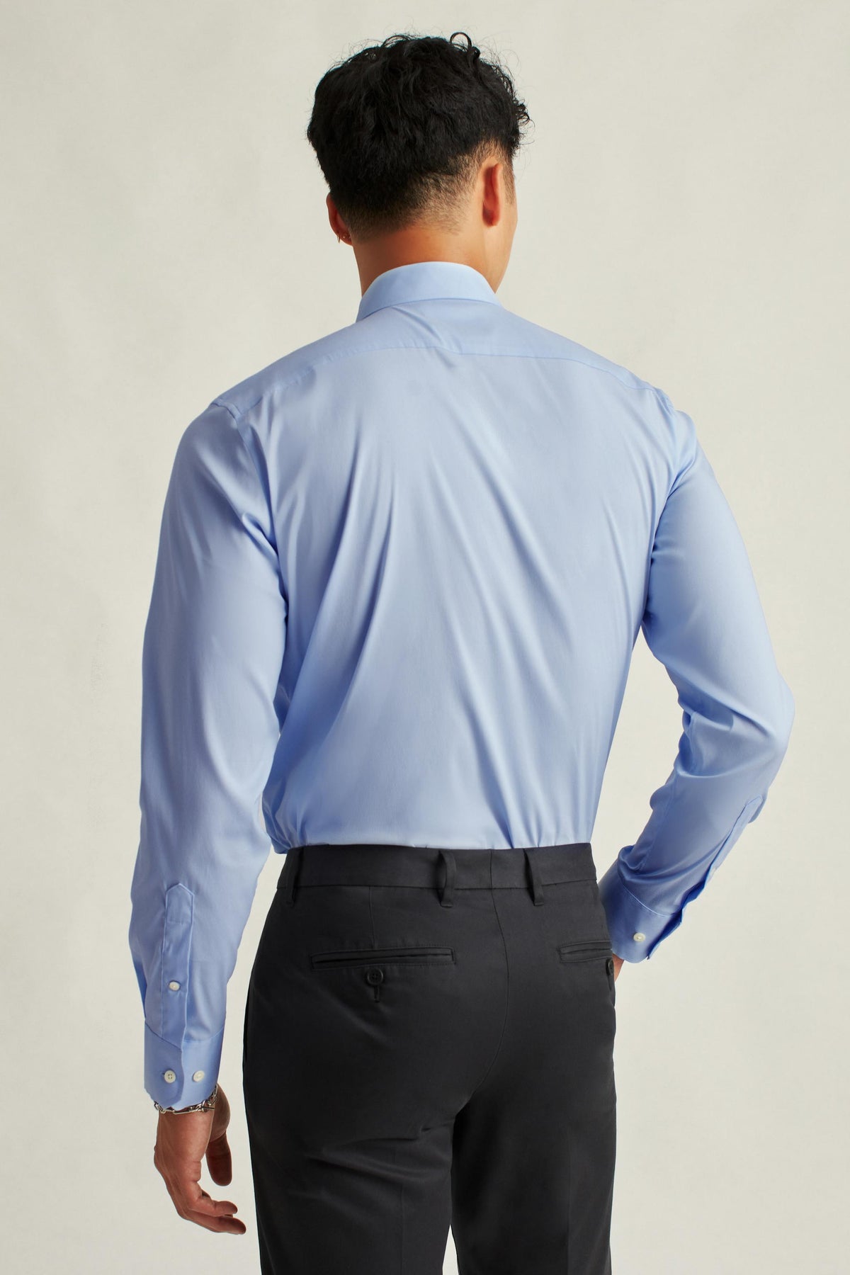 Jetsetter Stretch Dress Shirt - solid light blue