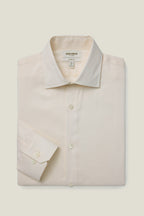 Jetsetter Stretch Dress Shirt - ivory herringbone