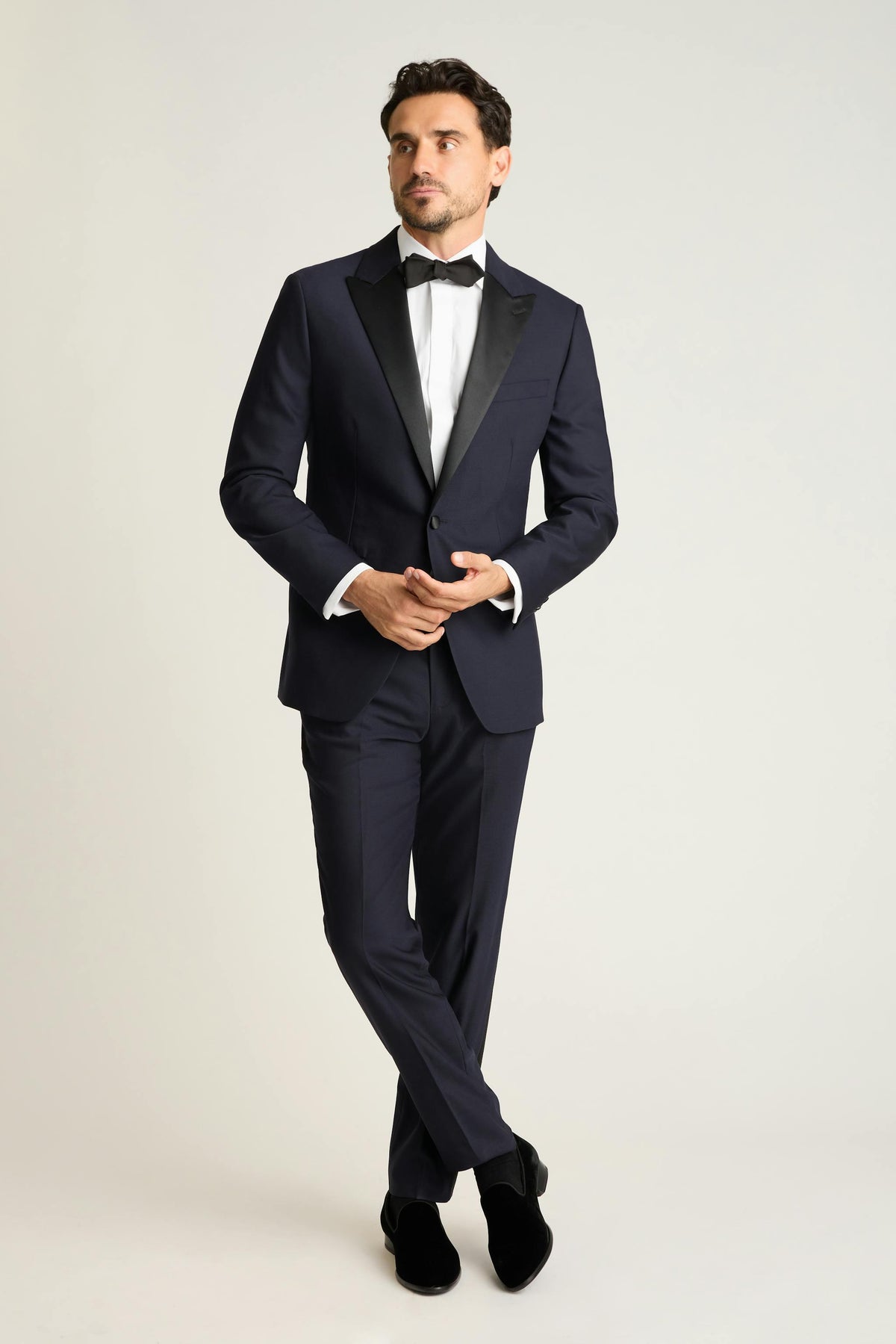 Empire Stretch Tuxedo Shirt - white