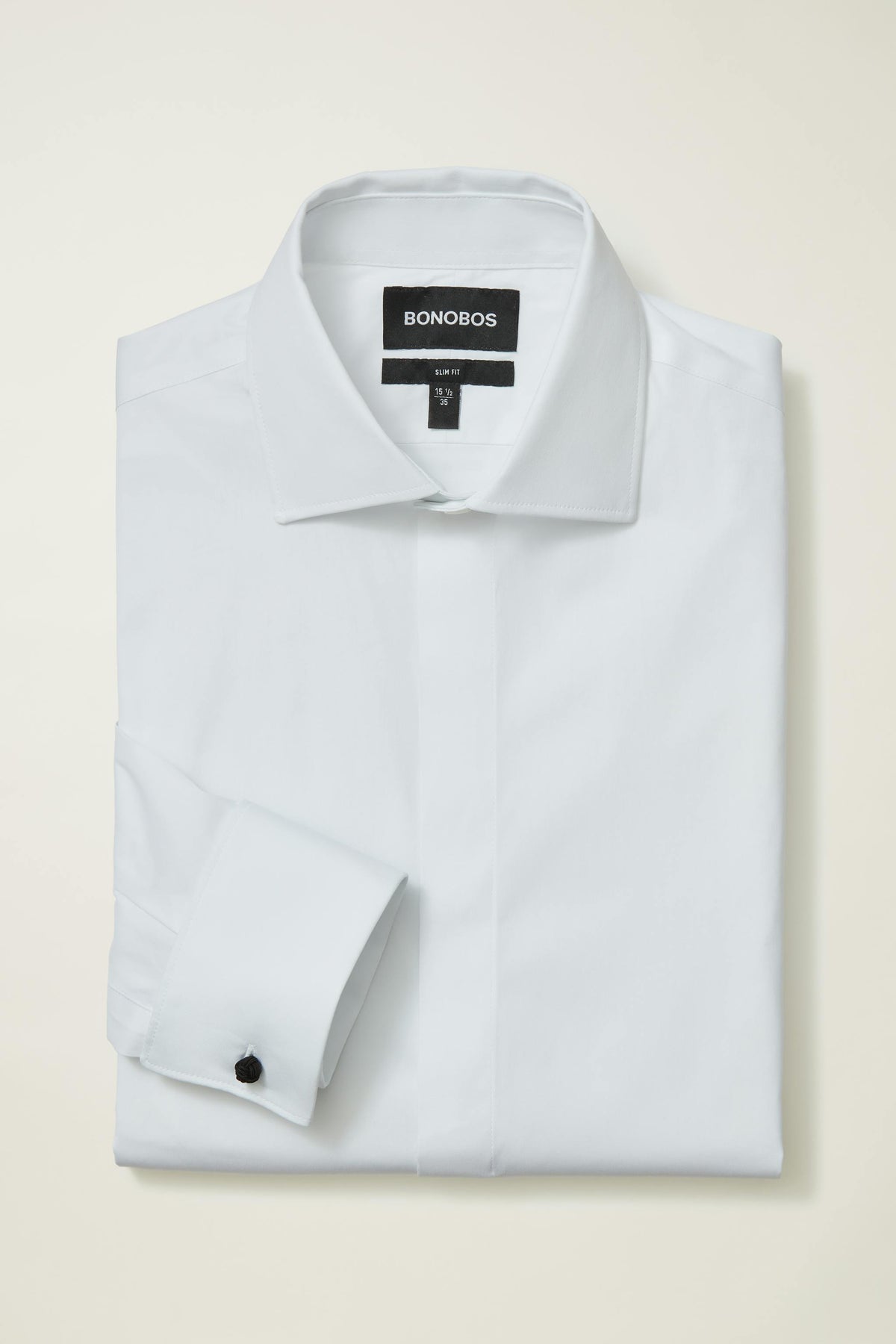 Empire Stretch Tuxedo Shirt - white