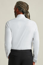Empire Stretch Tuxedo Shirt - white