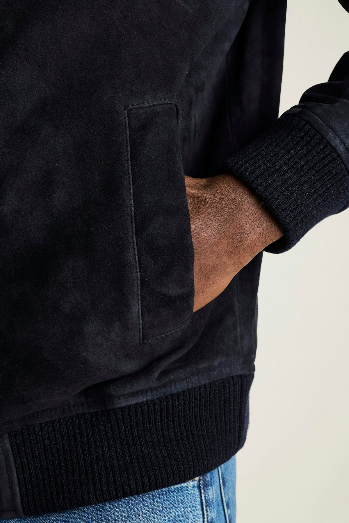 The Suede Bomber Jacket