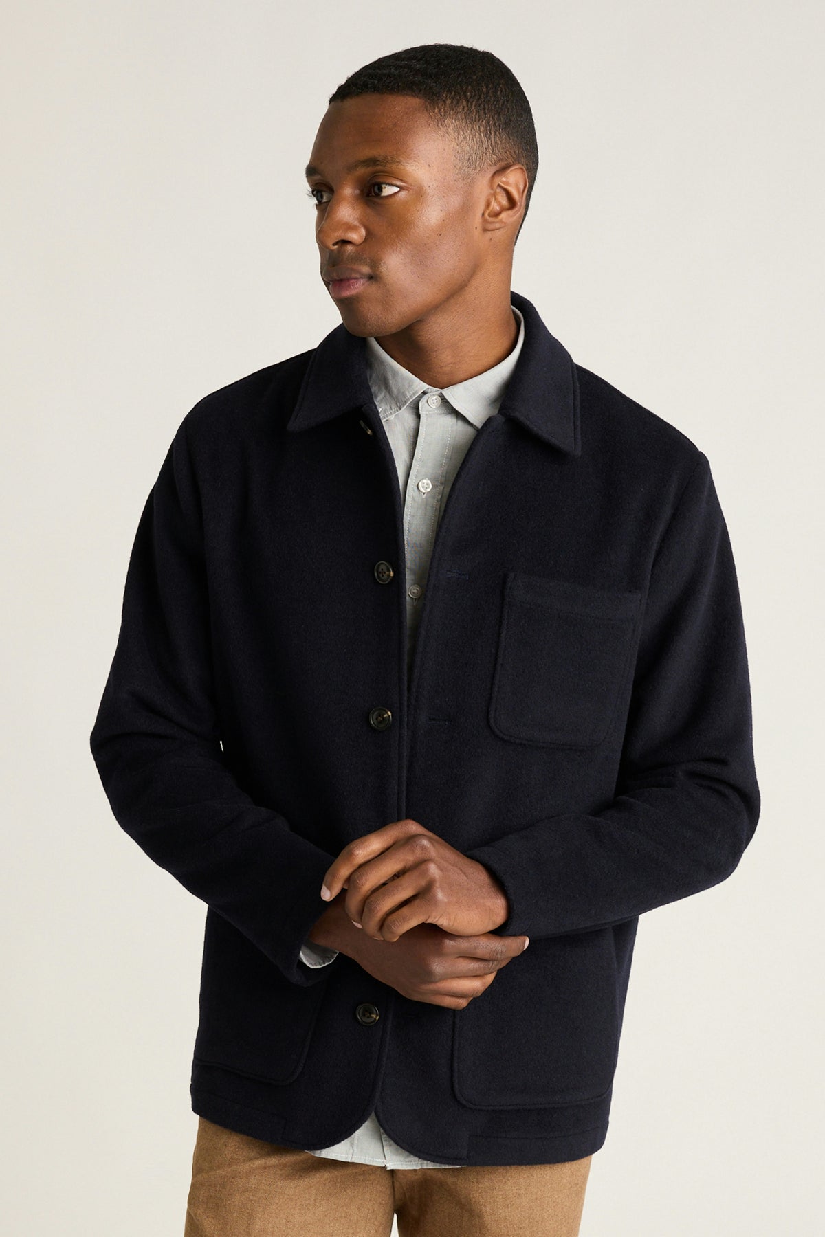 Wool Cashmere Chore Jacket