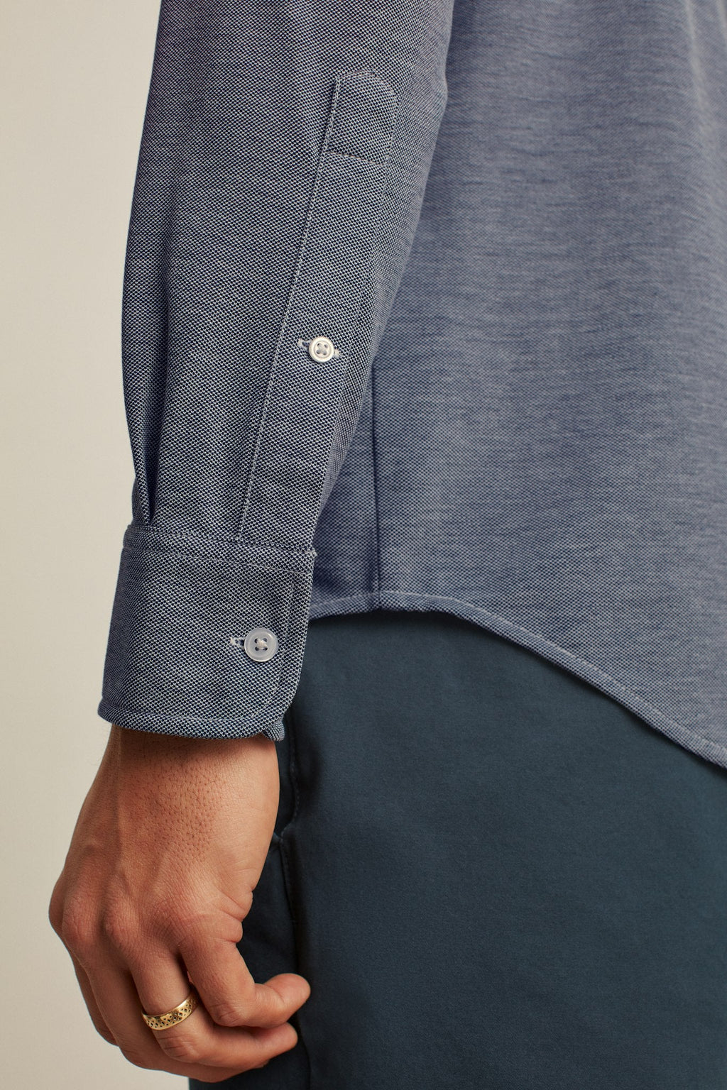 Knit Oxford Shirt