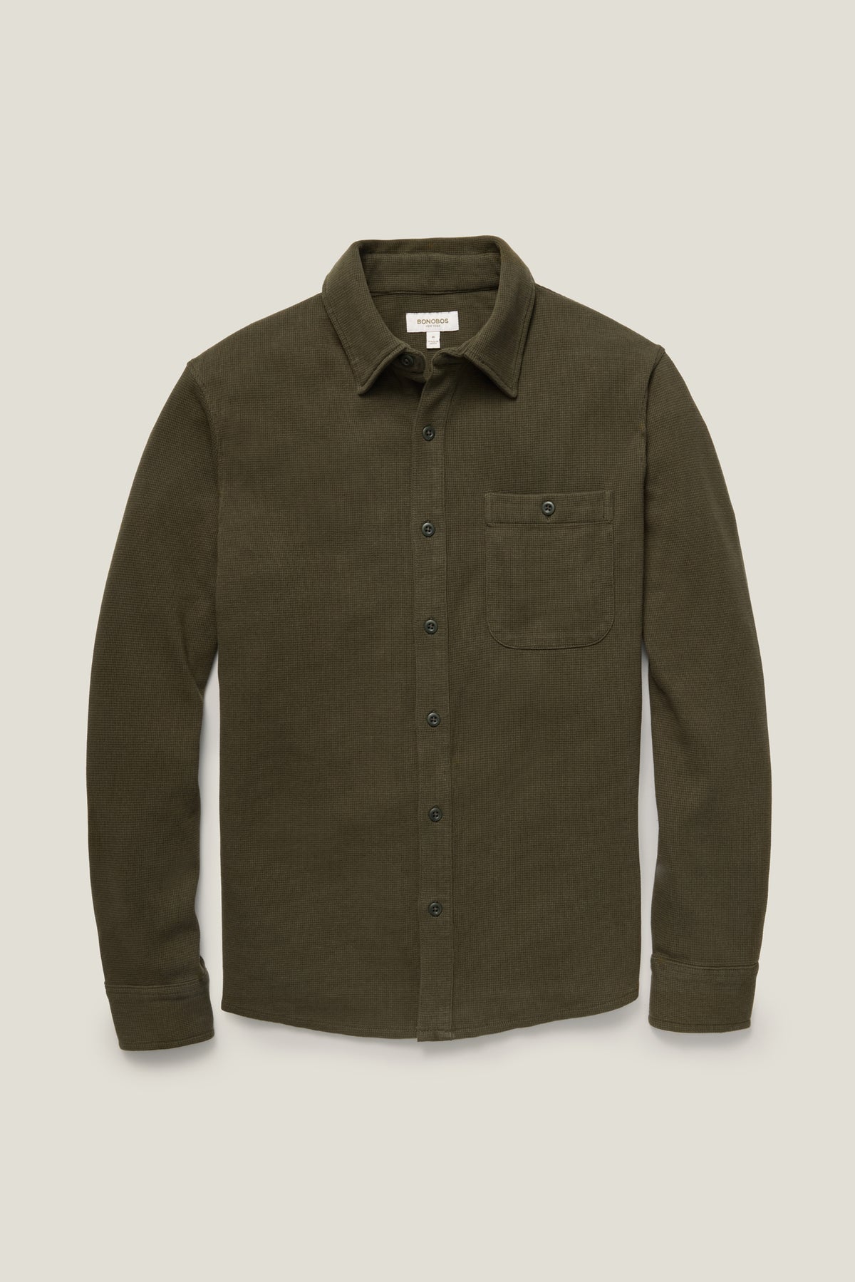 Waffle Button Down Shirt