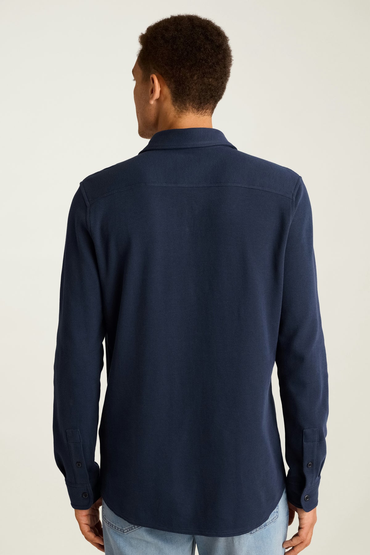Waffle Button Down Shirt