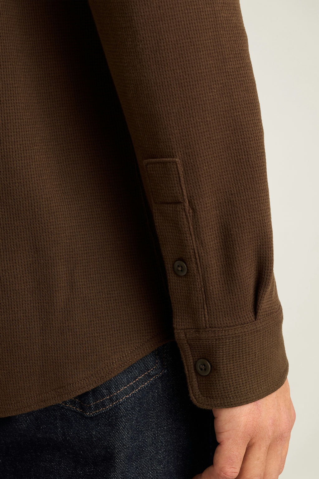 Waffle Button Down Shirt