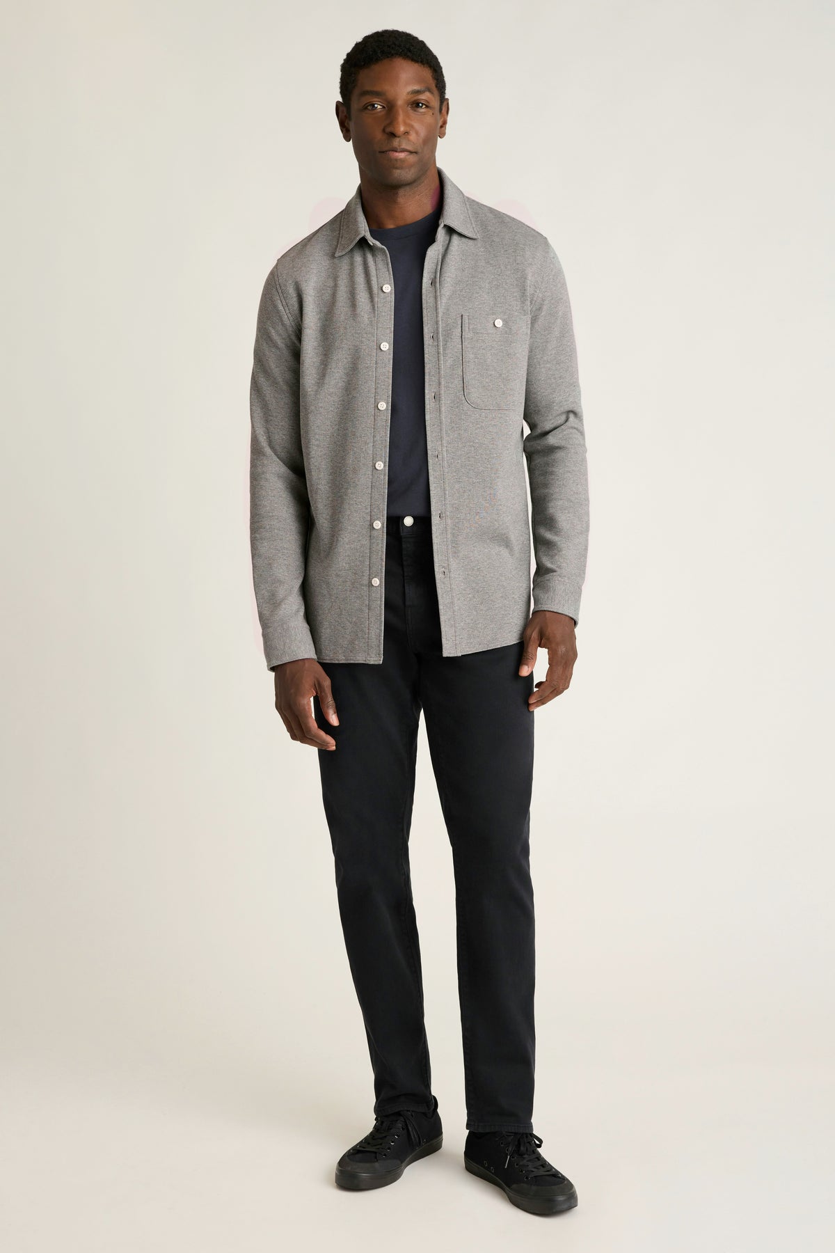 Waffle Button Down Shirt