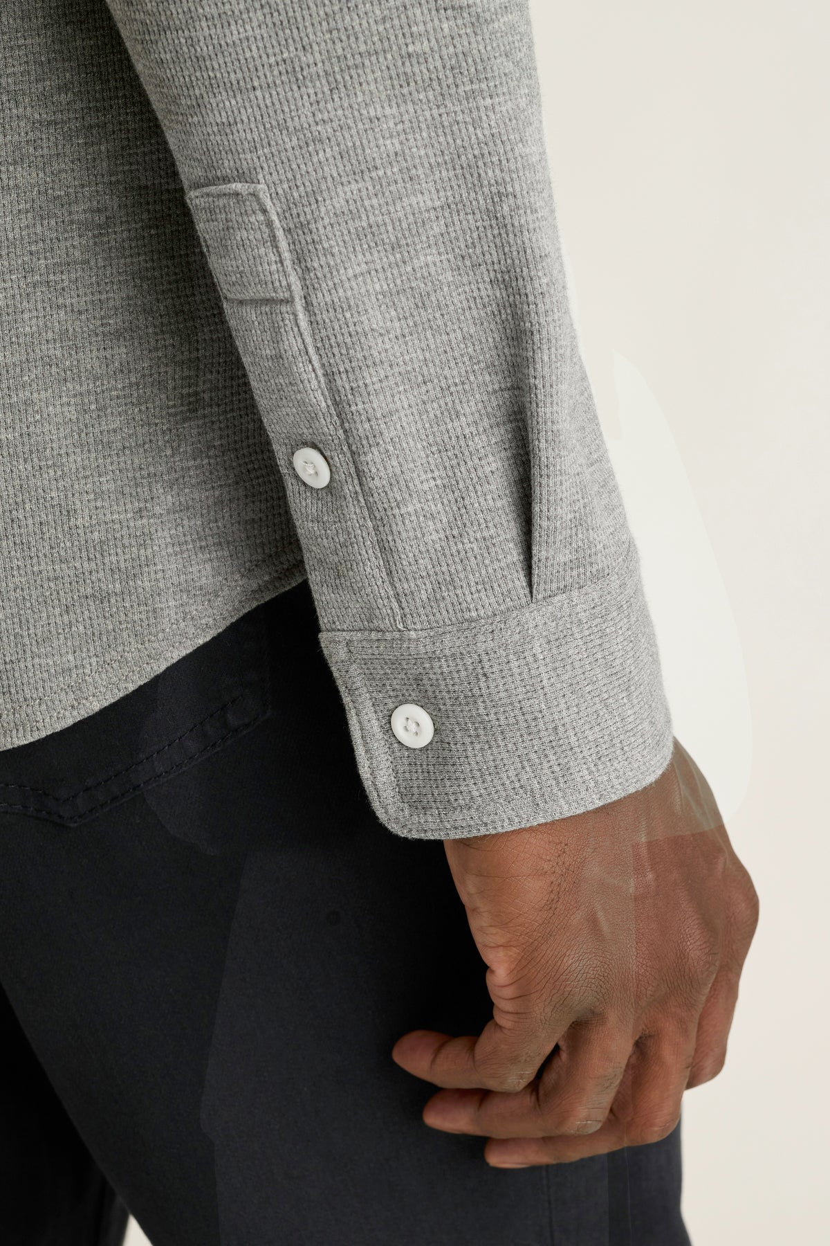 Waffle Button Down Shirt