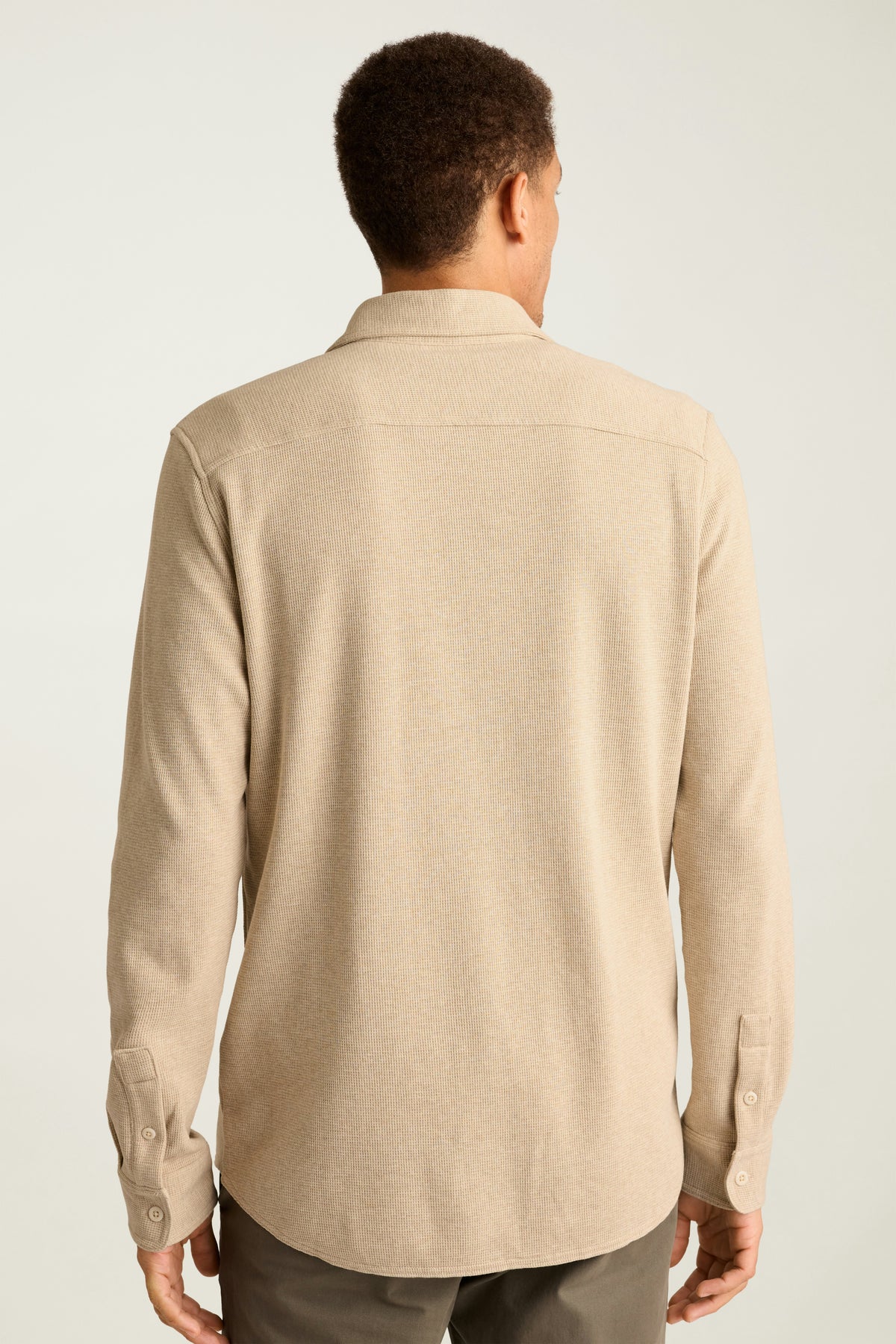 Waffle Button Down Shirt