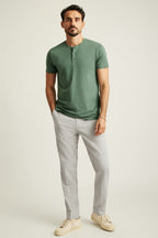 Pima Performance Short Sleeve Henley