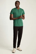 Pima Performance Short Sleeve Henley