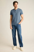Pima Performance Short Sleeve Henley