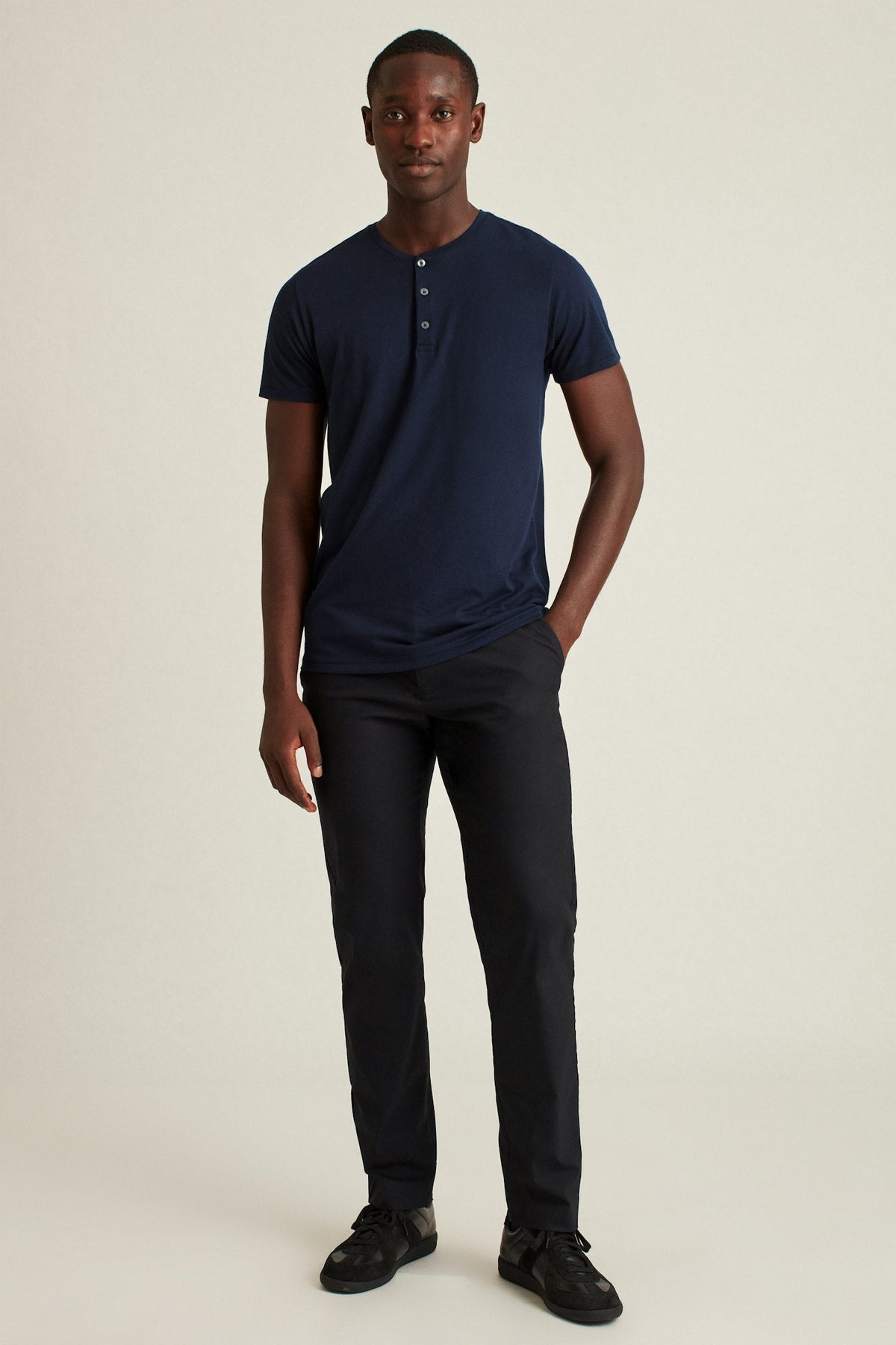 Pima Performance Short Sleeve Henley