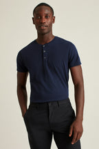Pima Performance Short Sleeve Henley