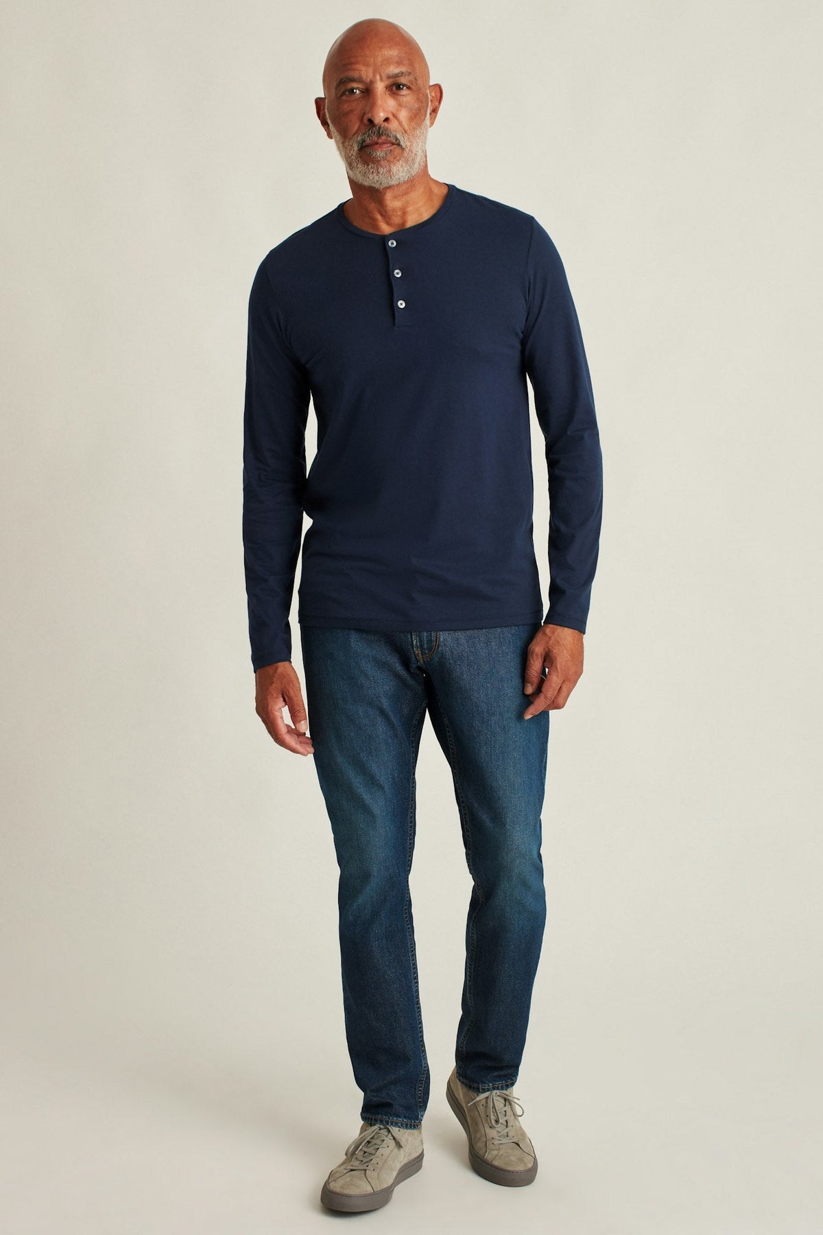 Pima Performance Long Sleeve Henley
