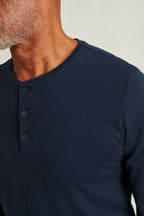 Pima Performance Long Sleeve Henley